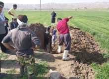 رفع شکستگی خط انتقال آب ۳ روستای شهرستان گیلانغرب