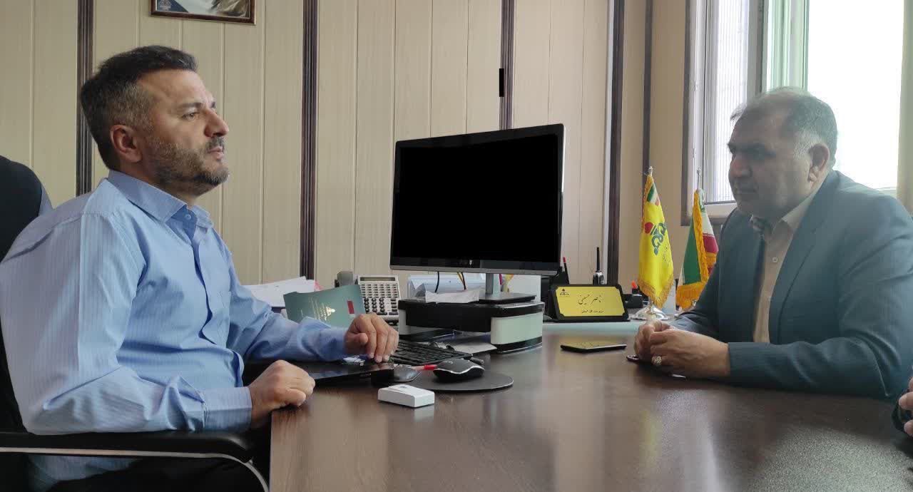 دیدار سرپرست شرکت گاز استان کرمانشاه با مدیرعامل جمعیت هلال احمر استان