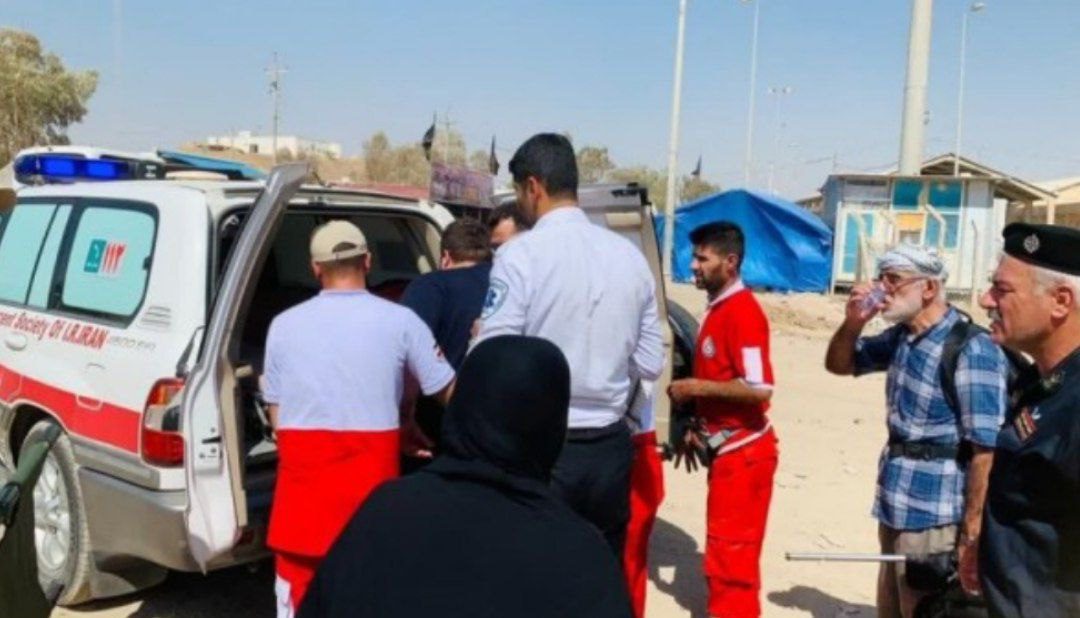 خدمترسانی جمعیت هلال احمر کرمانشاه به بیش از ۷۷۰۰ زائر اربعین