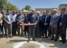 برگزاری آئین کلنگ مدرسه خیری ۶ کلاسه روستای بابازید شهرستان هرسین