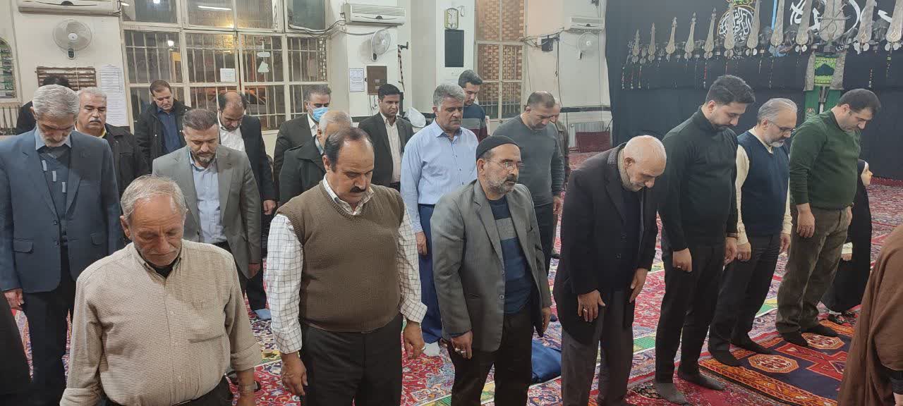 حضور مدیرعامل و مسئولین شرکت گاز استان در مسجد ناصری