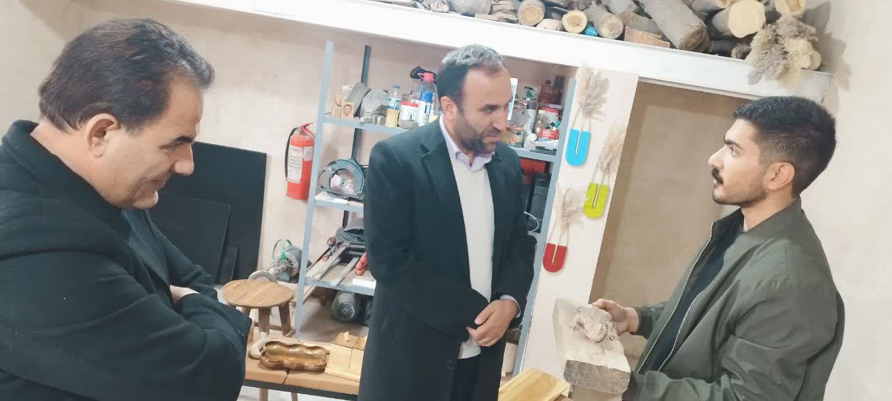 بازدید از طرح خود_اشتغالی مددجوی روانسری