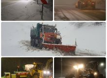 بیش از ۷ هزار کیلومترباند از محورهای مواصلاتی استان کرمانشاه برف‌روبی شد