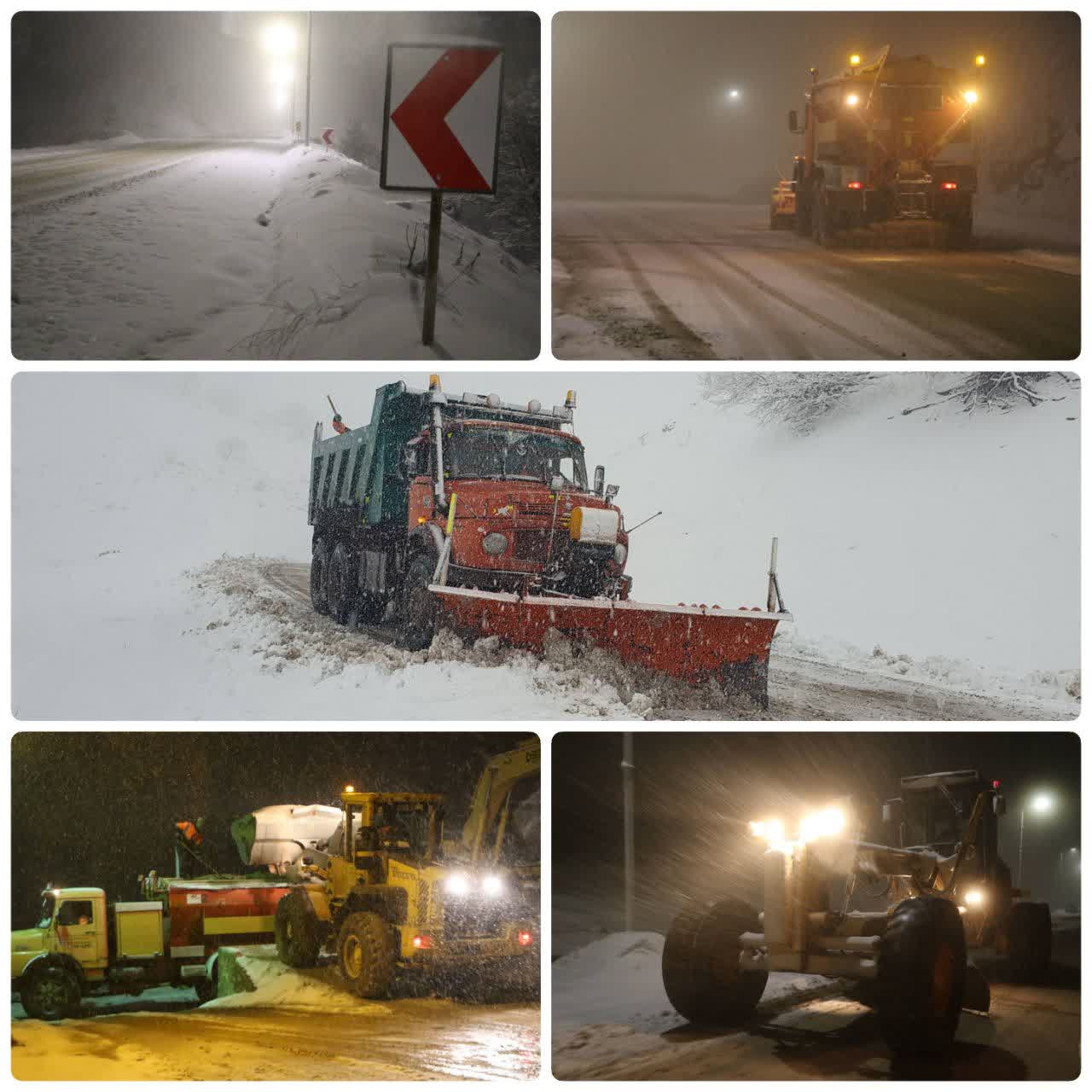 بیش از ۷ هزار کیلومترباند از محورهای مواصلاتی استان کرمانشاه برف‌روبی شد