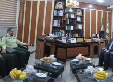 مدیرعامل شرکت آب منطقه‌ای کرمانشاه با فرمانده انتظامی استان