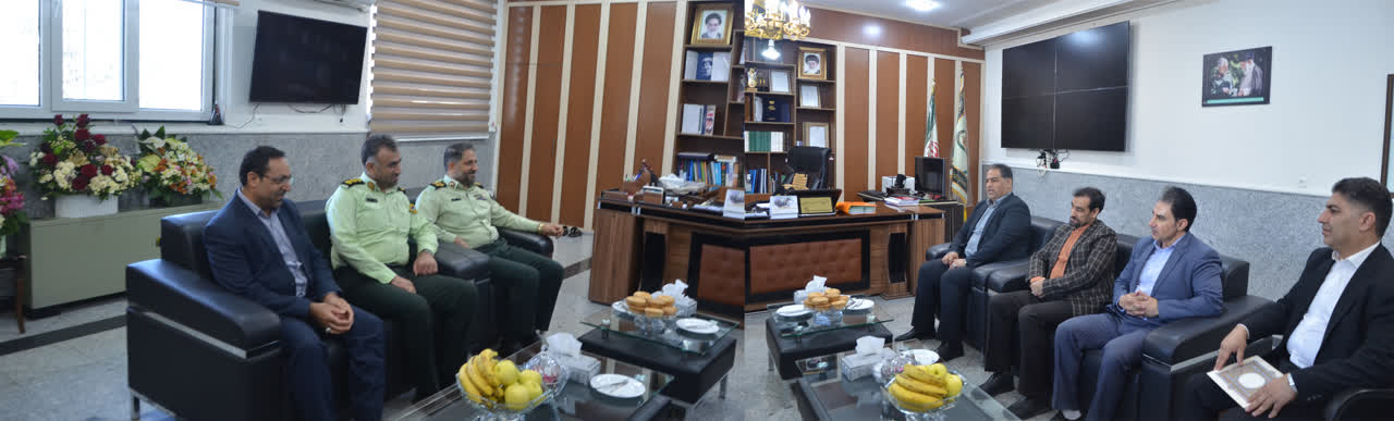 مدیرعامل شرکت آب منطقهای کرمانشاه با فرمانده انتظامی استان