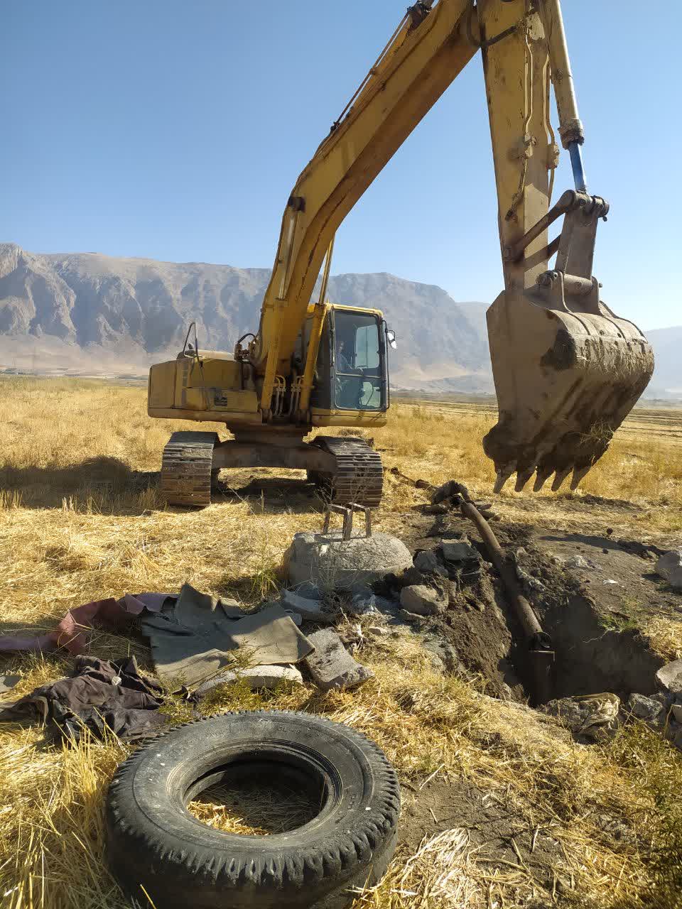 مسدودسازی ۱۱۶ حلقه چاه غیرمجاز در یک روز در میاندربند کرمانشاه