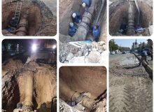 رفع سه حادثه بزرگ در شبکه آبرسانی کرمانشاه بدون قطعی آب