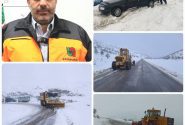 برف‌روبی بیش از ۵ هزار کیلومتر‌ باند از محورهای مواصلاتی استان کرمانشاه