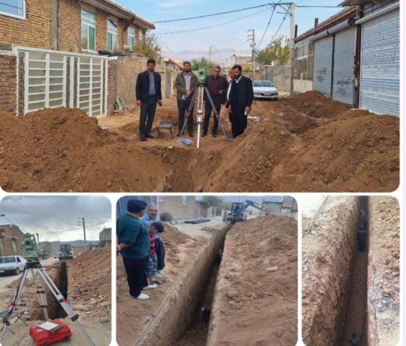 اجرای ۴ کیلومتر شبکه جمعآوری فاضلاب در گیلانغرب