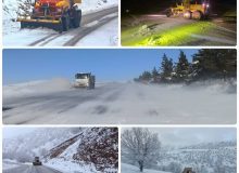 برف‌روبی ۱۶۷۰ کیلومتر باند از محورهای مواصلاتی استان کرمانشاه