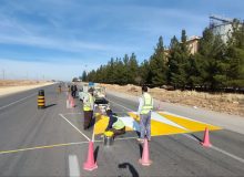 اجرای ۵ هزار و ۵۰۰ کیلومتر خط‌کشی راه‌ها در محورهای مواصلاتی استان کرمانشاه